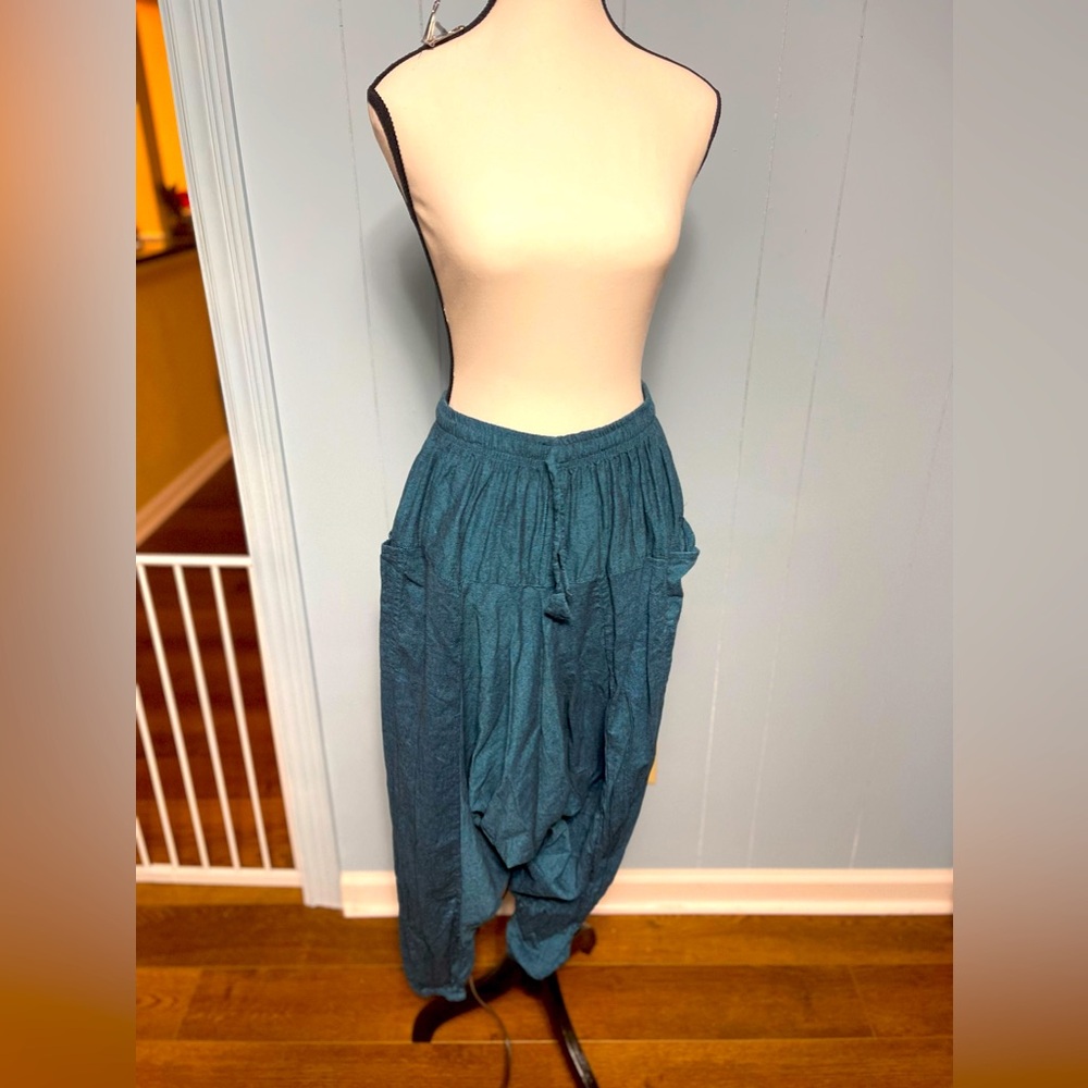 Women’s Teal Harem Pants - Comfortable Casual Pants